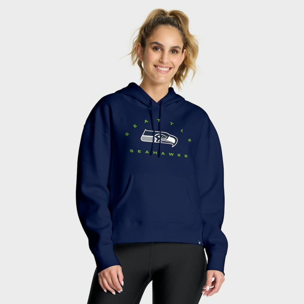 Seattle Seahawks Women's Eligible Receiver Legacy Pullover Hoodie College Navy | Fanatics