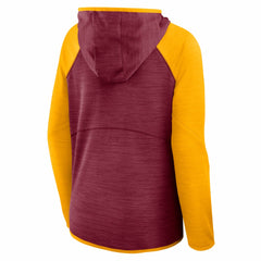 Washington Commanders Women's Redzone End Around Pass Raglan Full-Zip Hoodie Burgundy/Gold | Fanatics