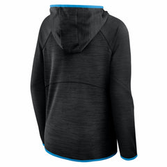 Carolina Panthers Women's Redzone End Around Pass Raglan Full-Zip Hoodie Black | Fanatics