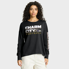 Baltimore Ravens Women's Hometown Legacy Long Sleeve T-Shirt Black | Fanatics