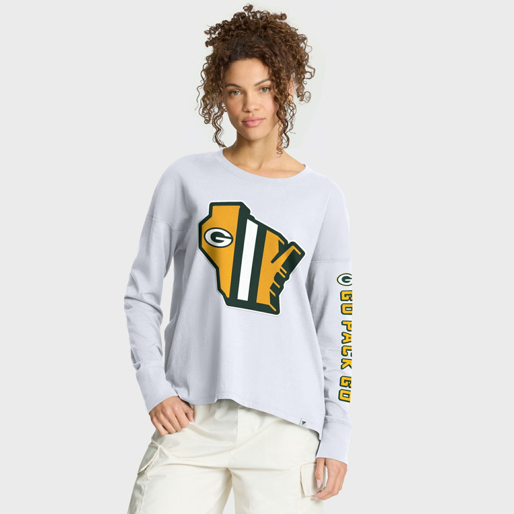 Green Bay Packers Women's Hometown Legacy Long Sleeve T-Shirt White | Fanatics