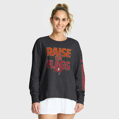 Tampa Bay Buccaneers Women's Hometown Legacy Long Sleeve T-Shirt Heather Pewter | Fanatics