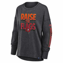 Tampa Bay Buccaneers Women's Hometown Legacy Long Sleeve T-Shirt Heather Pewter | Fanatics