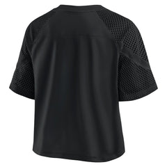 Detroit Lions Women's Oversized Raglan V-Neck Blackout Fashion Jersey | Fanatics
