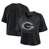 Green Bay Packers Women's Oversized Raglan V-Neck Blackout Fashion Jersey | Fanatics