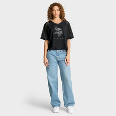 Minnesota Vikings Women's Oversized Raglan V-Neck Blackout Fashion Jersey | Fanatics