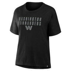 Washington Commanders Women's Blackout Kneel Down Legacy T-Shirt Black | Fanatics