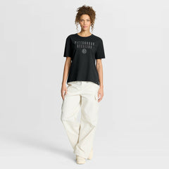 Pittsburgh Steelers Women's Blackout Kneel Down Legacy T-Shirt Black | Fanatics