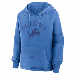 Detroit Lions Women's Oversized Raglan Gridiron Hoodie Blue | Fanatics