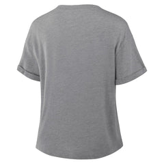 Green Bay Packers Women's Pennant Wave Tribute Tri-Blend Boxy T-Shirt Heather Gray | Fanatics