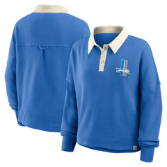 Detroit Lions Women's Oversized Hometown Premium Thermal Long Sleeve Shirt Blue | Fanatics
