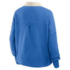 Detroit Lions Women's Oversized Hometown Premium Thermal Long Sleeve Shirt Blue | Fanatics