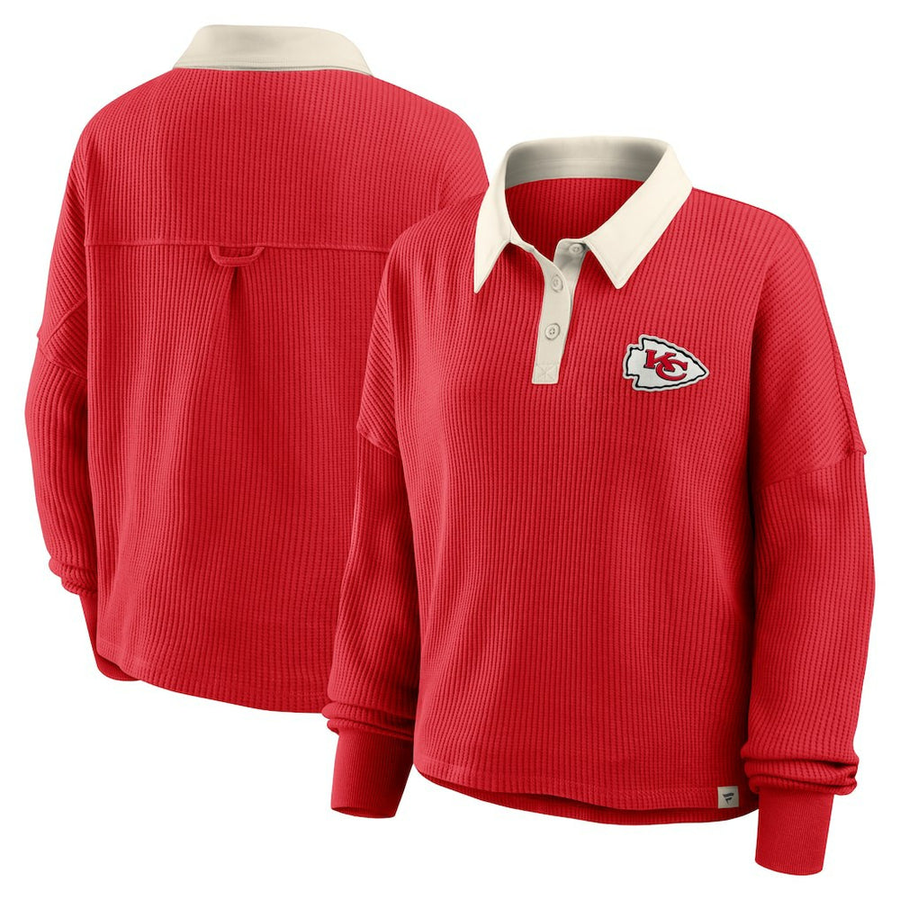Kansas City Chiefs Women's Oversized Hometown Premium Thermal Long Sleeve Shirt Red | Fanatics