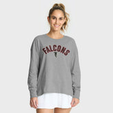 Atlanta Falcons Women's Hometown Legacy Long Sleeve T-Shirt Heather Gray | Fanatics