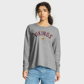 Minnesota Vikings Women's Hometown Legacy Long Sleeve T-Shirt Heather Gray | Fanatics