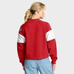 Kansas City Chiefs Oversized Hometown Toss Sweep Mock Neck Pullover Red | Fanatics