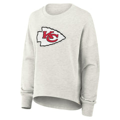 Kansas City Chiefs Women's Oversized Hometown Pullover Sweatshirt Heather Gray | Fanatics