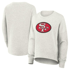 San Francisco 49ers Women's Oversized Hometown Pullover Sweatshirt Heather Gray | Fanatics