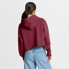 Washington Commanders Women's Oversized Hometown Heritage Cropped Hoodie Burgundy | Fanatics