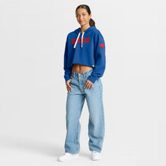 Buffalo Bills Women's Oversized Hometown Heritage Cropped Hoodie Royal | Fanatics