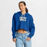 Indianapolis Colts Women's Oversized Hometown Heritage Cropped Hoodie Royal | Fanatics