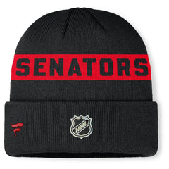 Ottawa Senators Fanatics Authentic Pro Rink Cuffed Knit Hat - Black - NHL