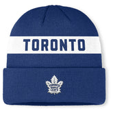 Toronto Maple Leafs Fanatics Authentic Pro Rink Cuffed Knit Hat - Blue - NHL