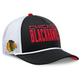 Chicago Blackhawks Fanatics Authentic Pro Rink A-Frame Adjustable Hat - Black/White - NHL