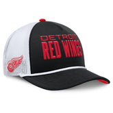 Detroit Red Wings Fanatics Authentic Pro Rink A-Frame Adjustable Hat - Black/White - NHL