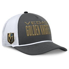 Vegas Golden Knights Fanatics Authentic Pro Rink A-Frame Adjustable Hat - Charcoal/White - NHL