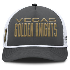 Vegas Golden Knights Fanatics Authentic Pro Rink A-Frame Adjustable Hat - Charcoal/White - NHL