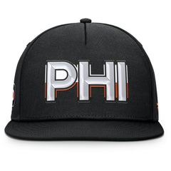 Philadelphia Flyers Fanatics Authentic Pro Rink Team Code Snapback Hat - Black - NHL