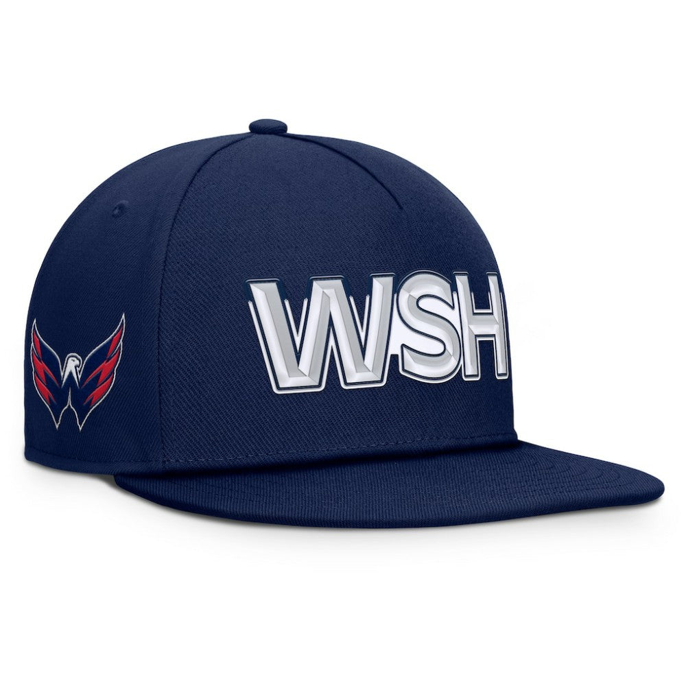 Washington Capitals Fanatics Authentic Pro Rink Team Code Snapback Hat - Navy - NHL