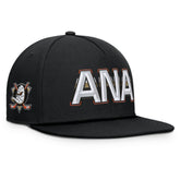 Anaheim Ducks Fanatics Authentic Pro Rink Team Code Snapback Hat - Black - NHL