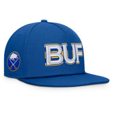 Buffalo Sabres Fanatics Authentic Pro Rink Team Code Snapback Hat - Royal - NHL