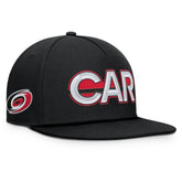 Carolina Hurricanes Fanatics Authentic Pro Rink Team Code Snapback Hat - Black - NHL