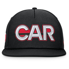 Carolina Hurricanes Fanatics Authentic Pro Rink Team Code Snapback Hat - Black - NHL