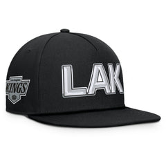 Los Angeles Kings Fanatics Authentic Pro Rink Team Code Snapback Hat - Black - NHL