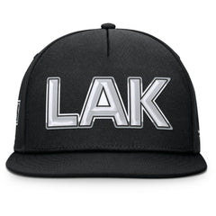 Los Angeles Kings Fanatics Authentic Pro Rink Team Code Snapback Hat - Black - NHL