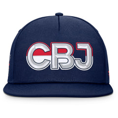 Columbus Blue Jackets Fanatics Authentic Pro Rink Team Code Snapback Hat - Navy - NHL