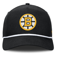 Boston Bruins Fanatics Authentic Pro Rink Roper A-Frame Adjustable Hat - Black - NHL