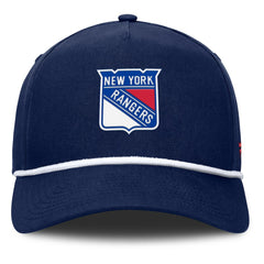 New York Rangers Fanatics Authentic Pro Rink Roper A-Frame Adjustable Hat - Navy - NHL