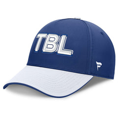 Tampa Bay Lightning Fanatics Authentic Pro Rink Team Code Flex Hat - Blue/White - NHL