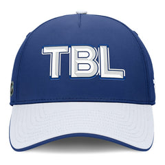 Tampa Bay Lightning Fanatics Authentic Pro Rink Team Code Flex Hat - Blue/White - NHL