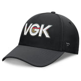 Vegas Golden Knights Fanatics Authentic Pro Rink Team Code Flex Hat - Black/Charcoal - NHL