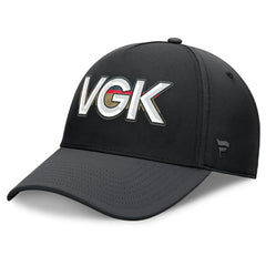Vegas Golden Knights Fanatics Authentic Pro Rink Team Code Flex Hat - Black/Charcoal - NHL