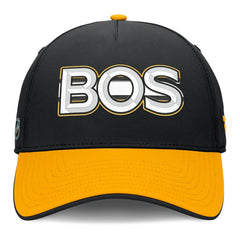 Boston Bruins Fanatics Authentic Pro Rink Team Code Flex Hat - Black/Gold - NHL
