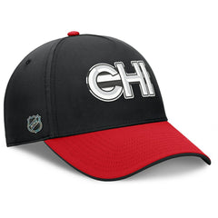 Chicago Blackhawks Fanatics Authentic Pro Rink Team Code Flex Hat - Black/Red - NHL