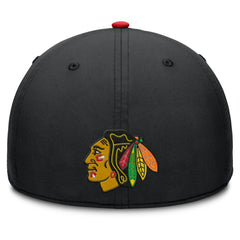 Chicago Blackhawks Fanatics Authentic Pro Rink Team Code Flex Hat - Black/Red - NHL