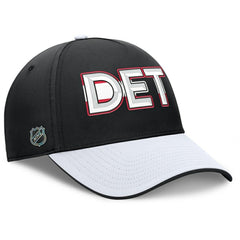 Detroit Red Wings Fanatics Authentic Pro Rink Team Code Flex Hat - Black/White - NHL